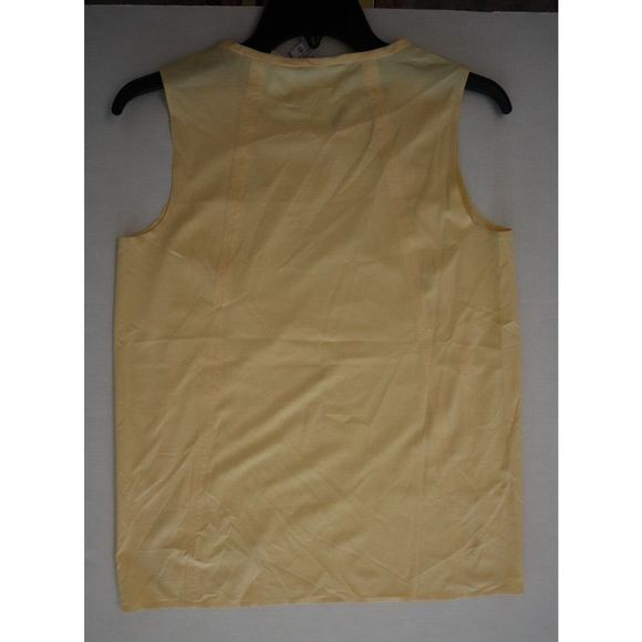 Athleta Women's Sz XS/TP Lunaria Yellow Zephyr Refined Tank Top $69 - Picture 9 of 10